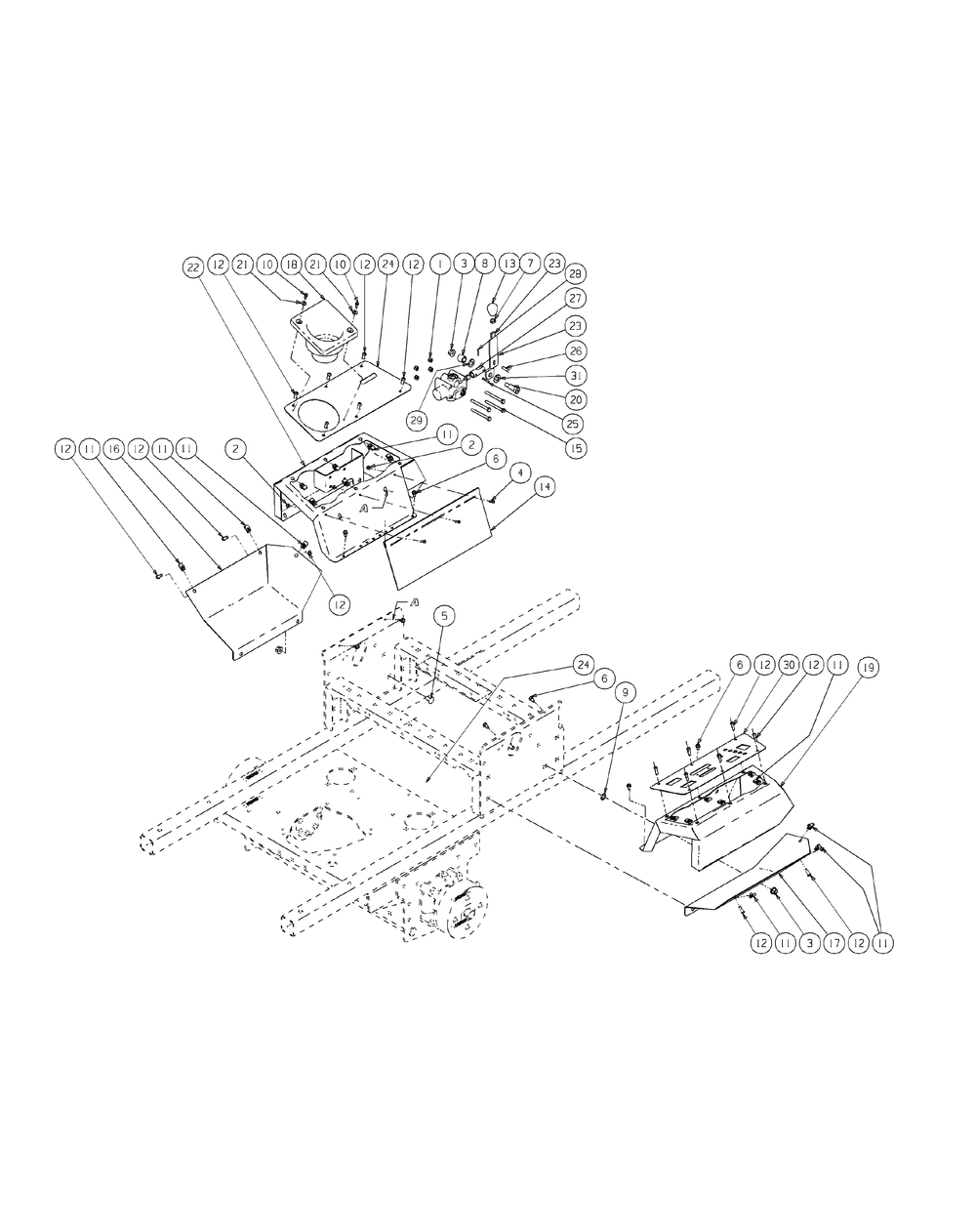 Brake Assembly Diagram and Parts List for 53AI8DU8050-37HP Cub Cadet Lawn Tractor